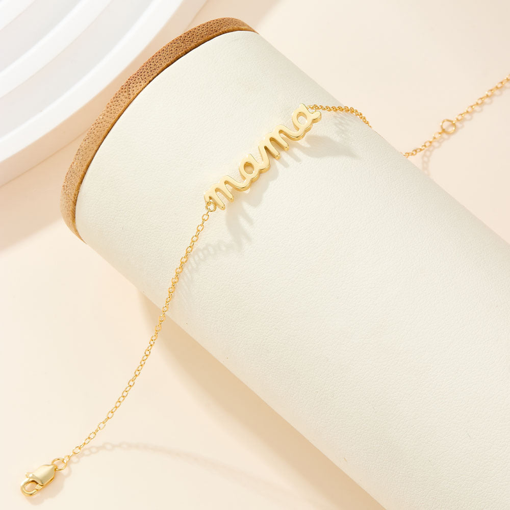 Mama Bracelet. Gold Color.