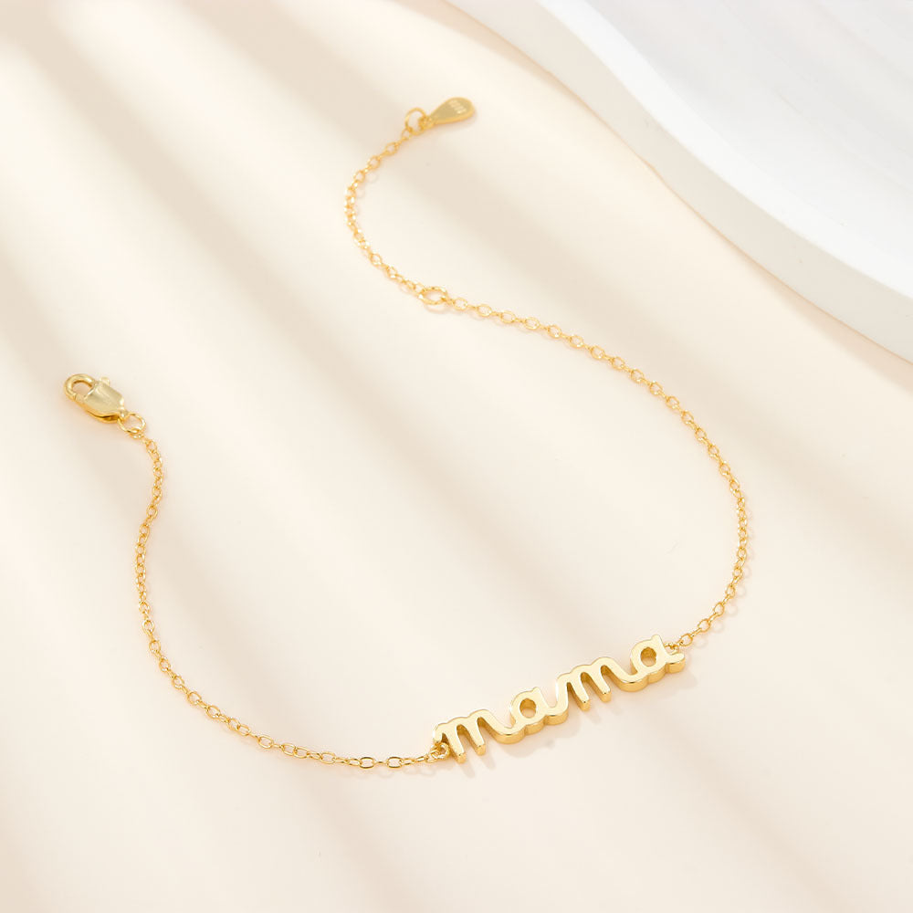 Mama Bracelet. Gold Color.