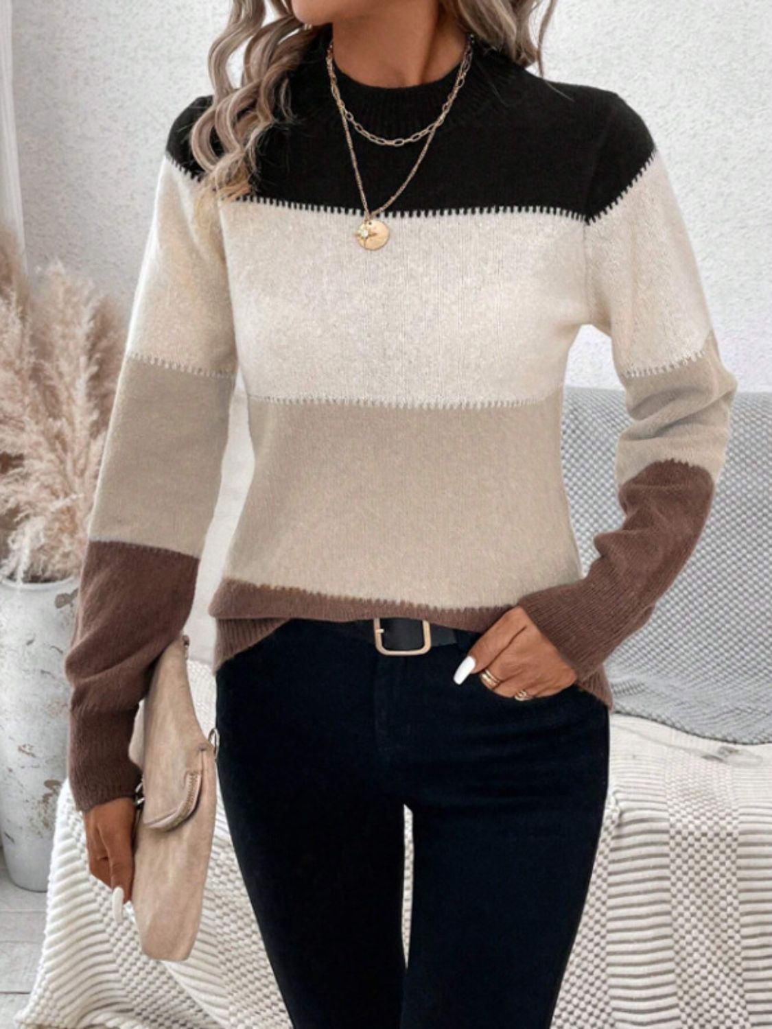 Stylish Long Sleeve Sweater