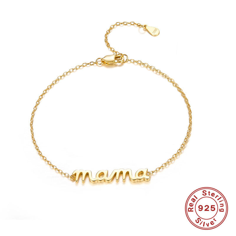 Mama Bracelet. Gold Color.