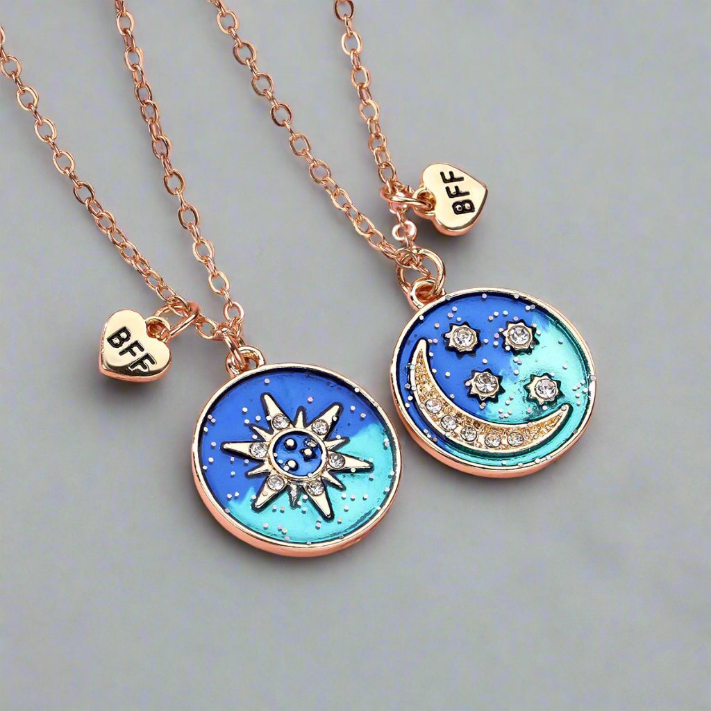 Sun & Moon Couple Necklace Set