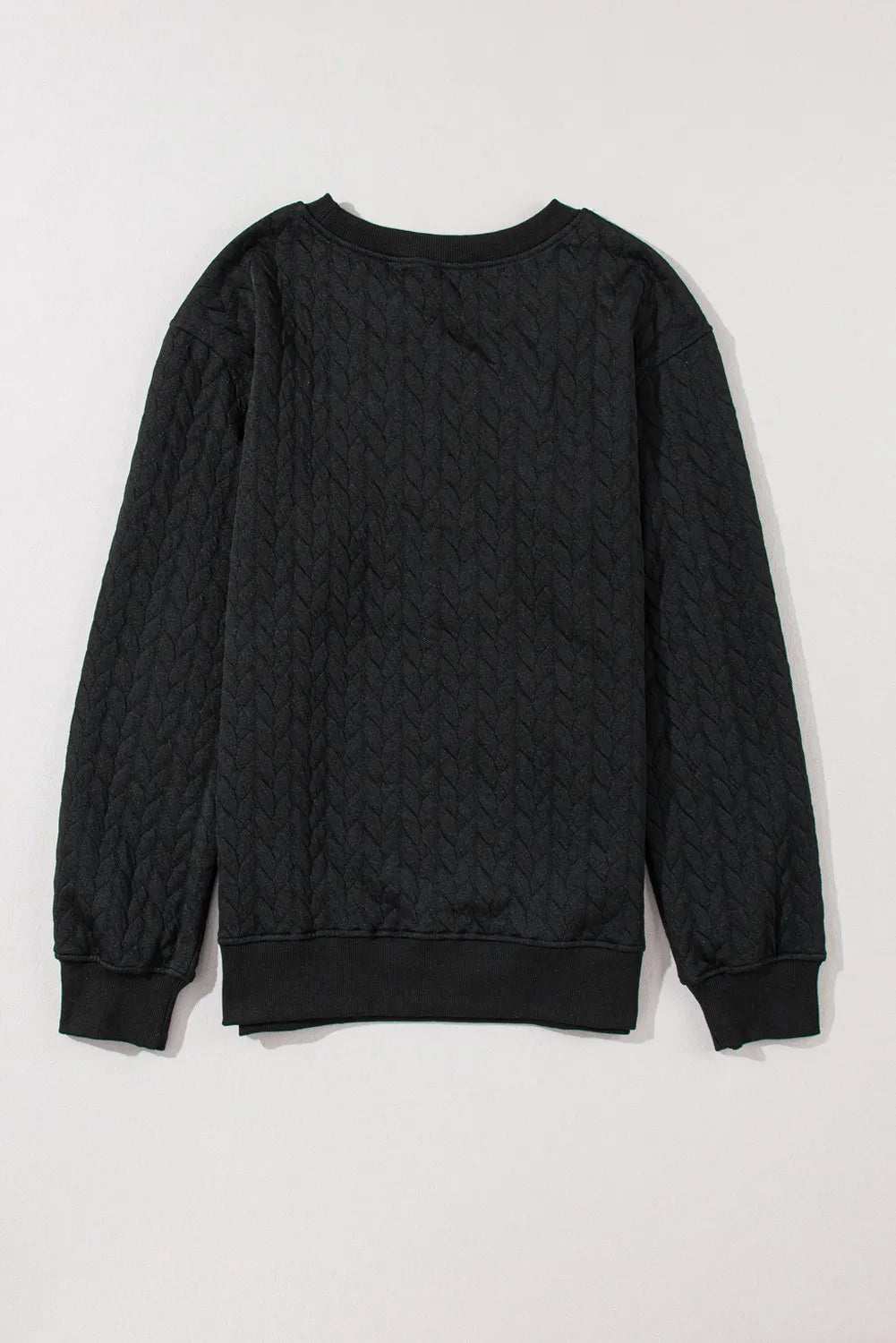 Merry And Bright Pullover Sweatshirt Black. Back side.