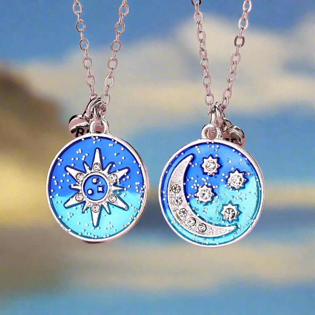 Sun & Moon Couple Necklace Set