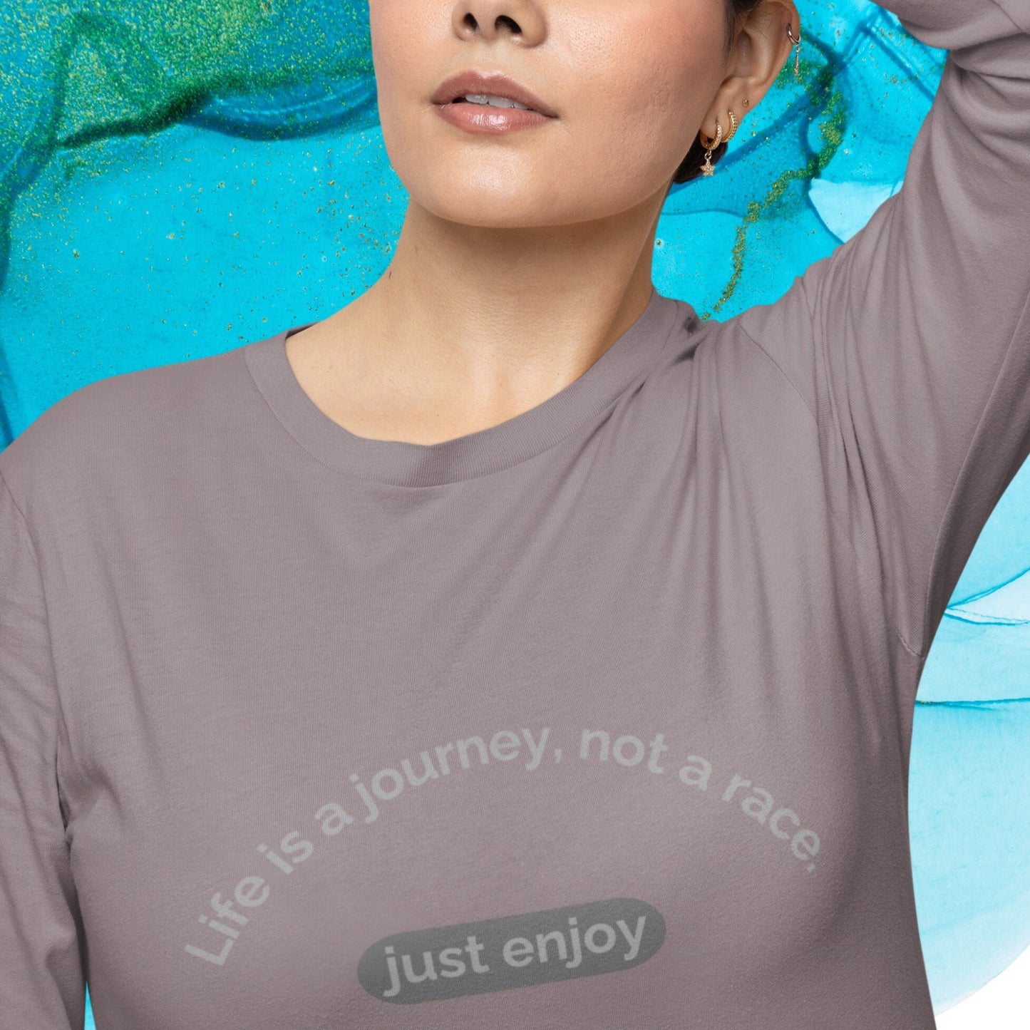 Life Is A Journey Not A Race Tee. Storm.